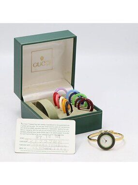 Gucci Change Bezel 11 12.2 Quartz White Dial Watch